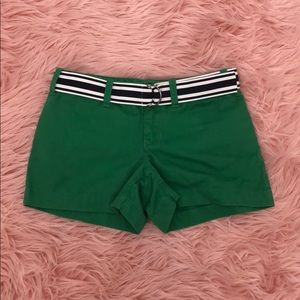 Kid’s Green Chino Shorts